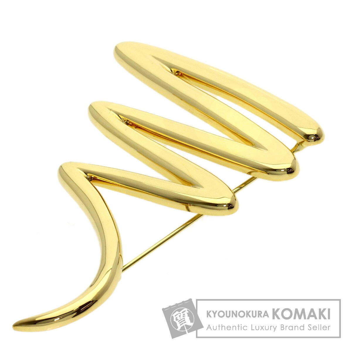 TIFFANY&Co. Scribble Brooch K18 Yellow Gold Ladies [Used]
