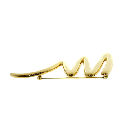 TIFFANY&Co. Scribble Brooch K18 Yellow Gold Ladies [Used]