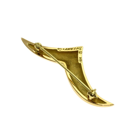 TIFFANY&Co. Seagull Brooch K18 Yellow Gold Ladies [Used]