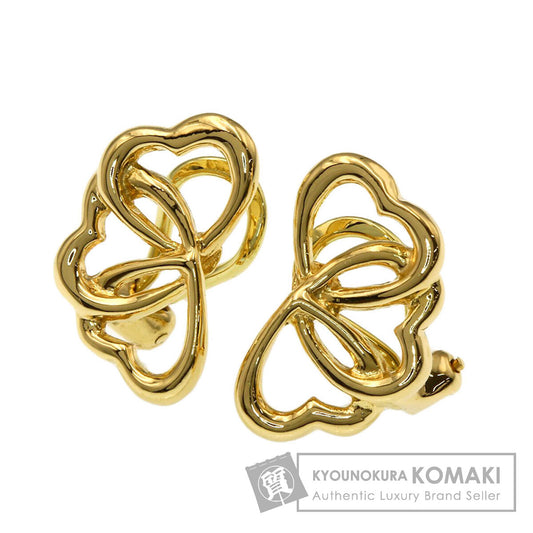 TIFFANY&Co. Triple heart Earring K18 Yellow Gold Ladies [Used]