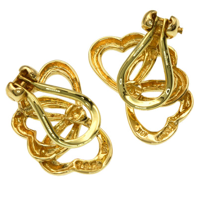 TIFFANY&Co. Triple heart Earring K18 Yellow Gold Ladies [Used]
