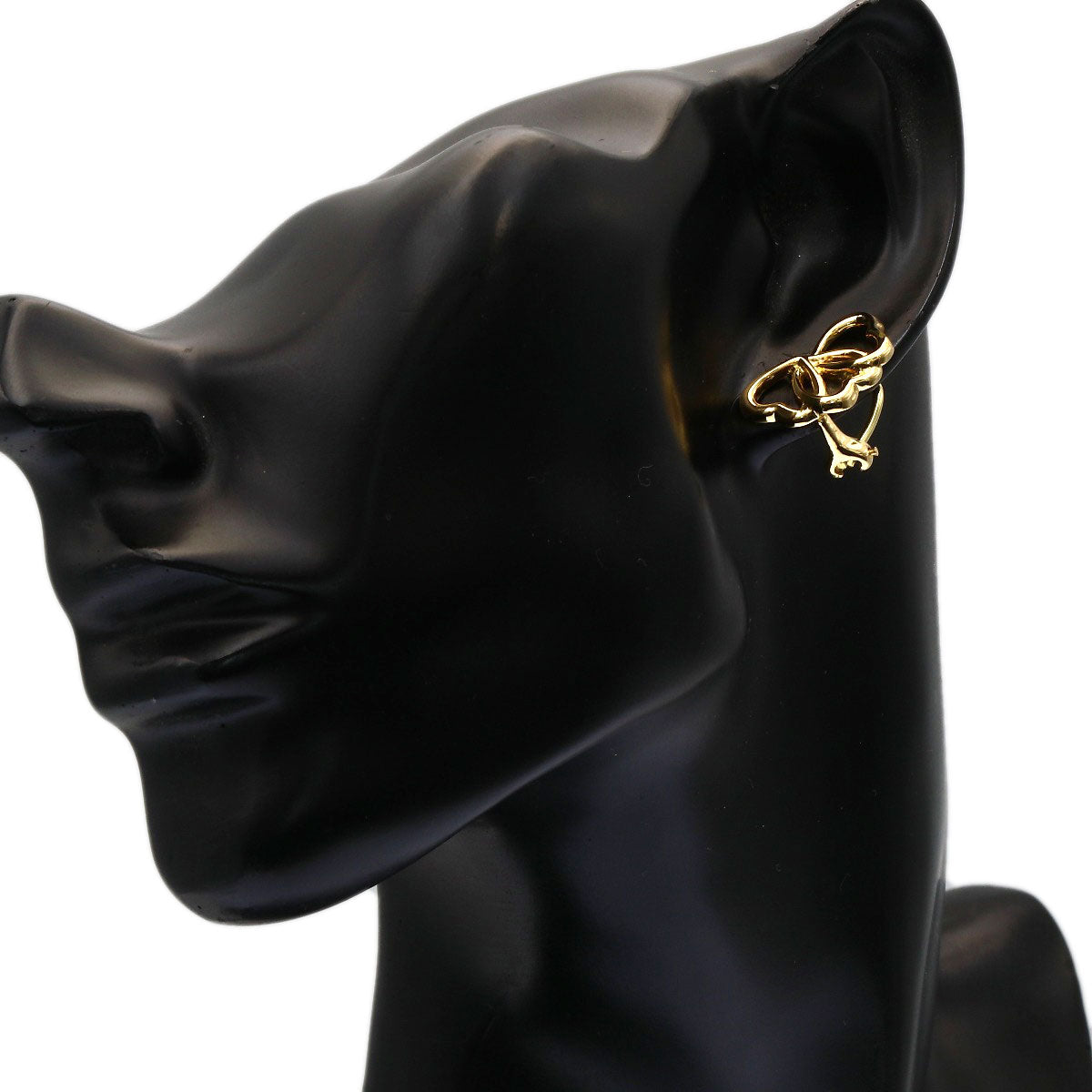 TIFFANY&Co. Triple heart Earring K18 Yellow Gold Ladies [Used]
