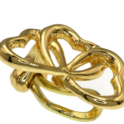 TIFFANY&Co. Triple heart Earring K18 Yellow Gold Ladies [Used]