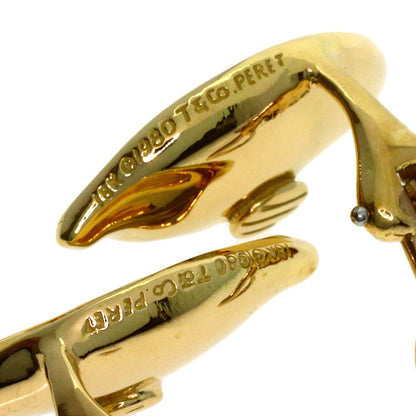 TIFFANY&Co. Leaf motif Earring K18 Yellow Gold Ladies [Used]