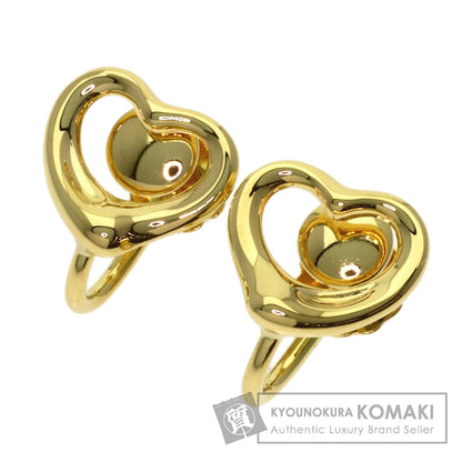 TIFFANY&Co. Open heart Earring K18 Yellow Gold Ladies [Used]