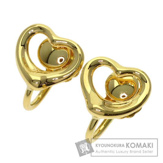 TIFFANY&Co. Open heart Earring K18 Yellow Gold Ladies [Used]