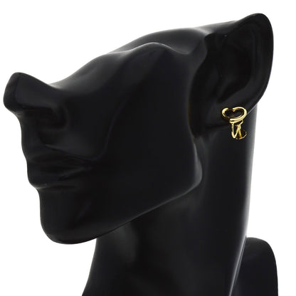 TIFFANY&Co. Open heart Earring K18 Yellow Gold Ladies [Used]