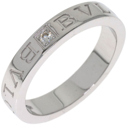BVLGARI Double logo Diamond Ring K18 White Gold Ladies [Used]