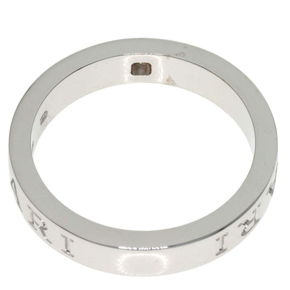 BVLGARI Double logo Diamond Ring K18 White Gold Ladies [Used]