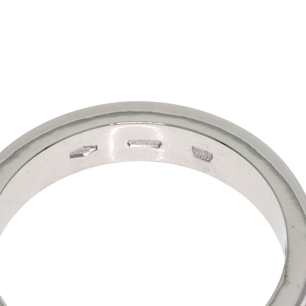 BVLGARI Double logo Diamond Ring K18 White Gold Ladies [Used]