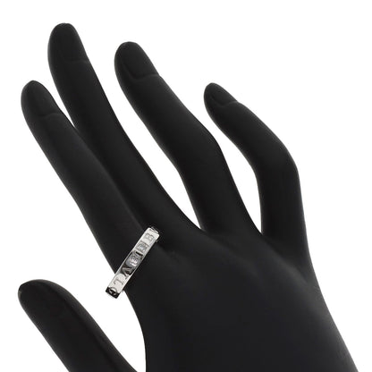 BVLGARI Double logo Diamond Ring K18 White Gold Ladies [Used]