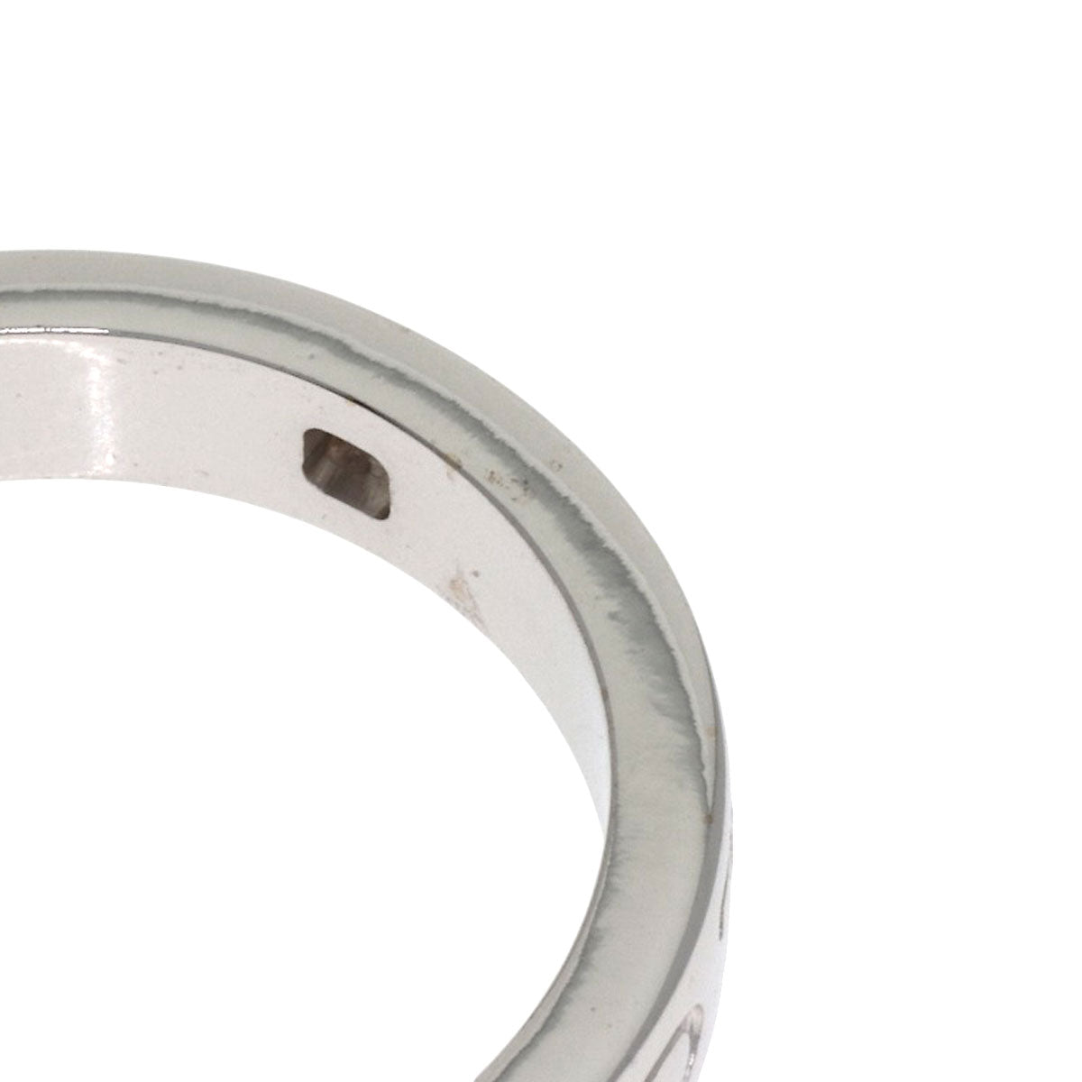 BVLGARI Double logo Diamond Ring K18 White Gold Ladies [Used]