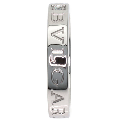 BVLGARI Double logo Diamond Ring K18 White Gold Ladies [Used]