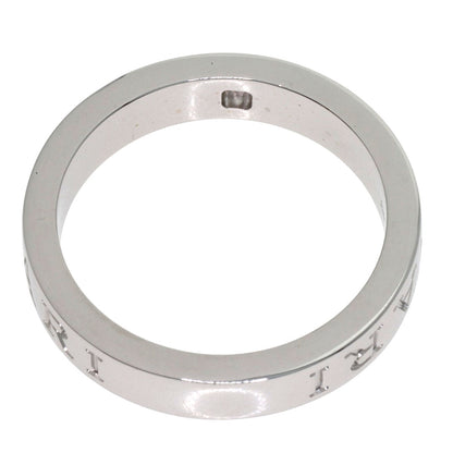 BVLGARI Double logo Diamond Ring K18 White Gold Ladies [Used]