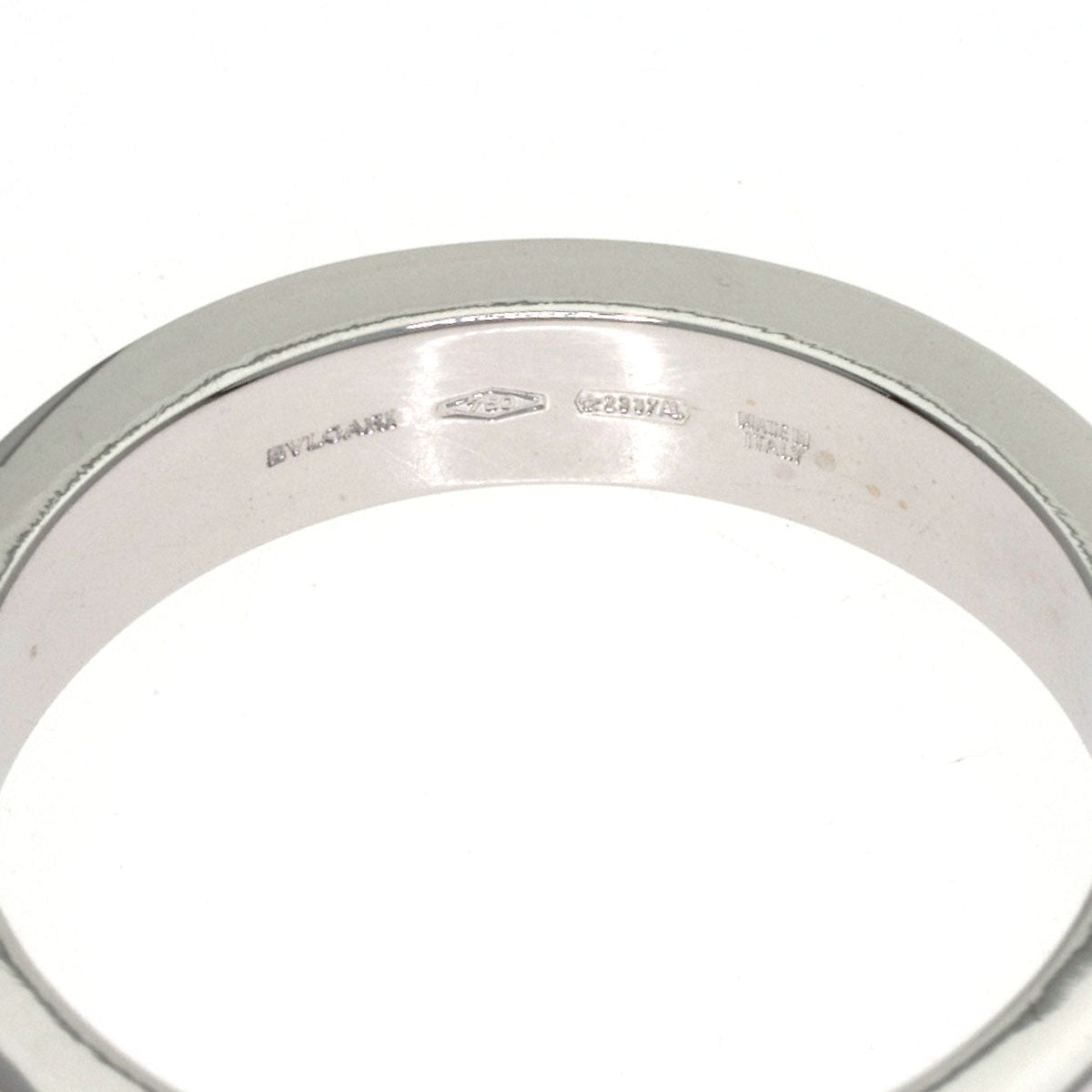 BVLGARI Double logo Diamond Ring K18 White Gold Ladies [Used]