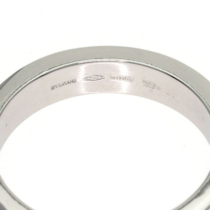 BVLGARI Double logo Diamond Ring K18 White Gold Ladies [Used]