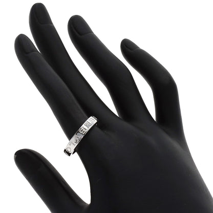 BVLGARI Double logo Diamond Ring K18 White Gold Ladies [Used]