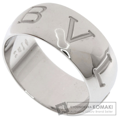 BVLGARI Mono logo Ring K18 White Gold Ladies [Used]