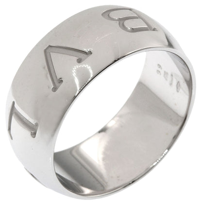 BVLGARI Mono logo Ring K18 White Gold Ladies [Used]