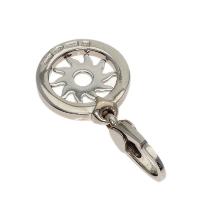 BVLGARI Tondo sun charm Pendant top K18 White Gold Ladies [Used]