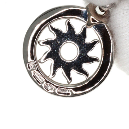 BVLGARI Tondo sun charm Pendant top K18 White Gold Ladies [Used]