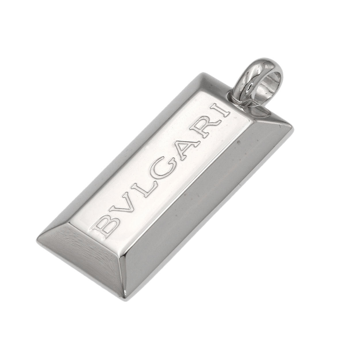 BVLGARI ingot Pendant top K18 White Gold Ladies [Used]