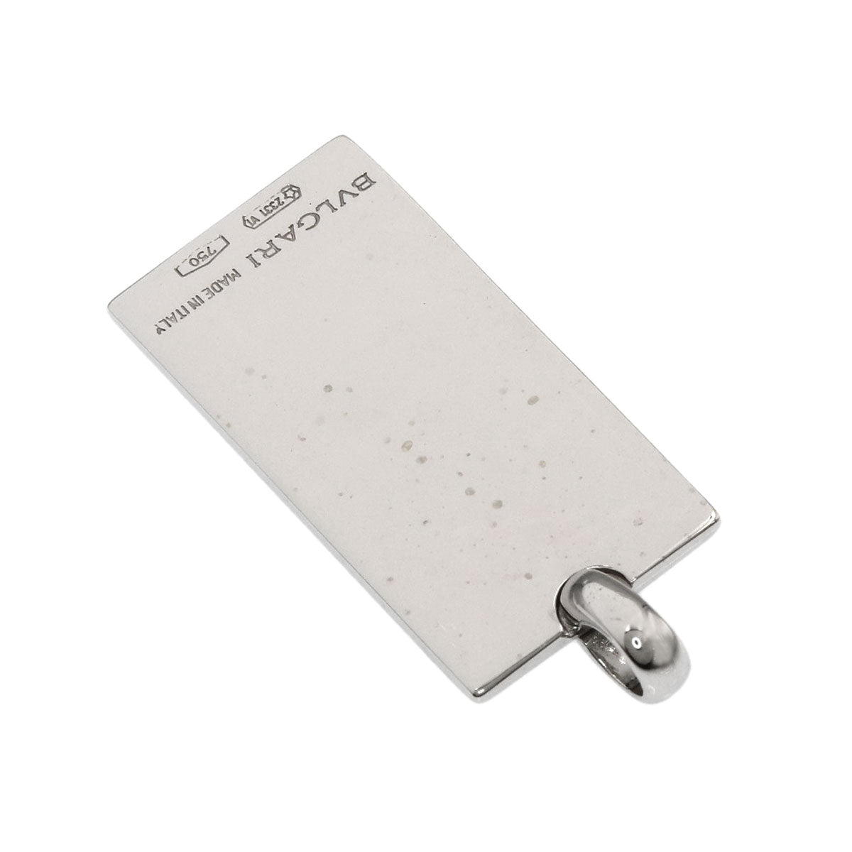 BVLGARI ingot Pendant top K18 White Gold Ladies [Used]