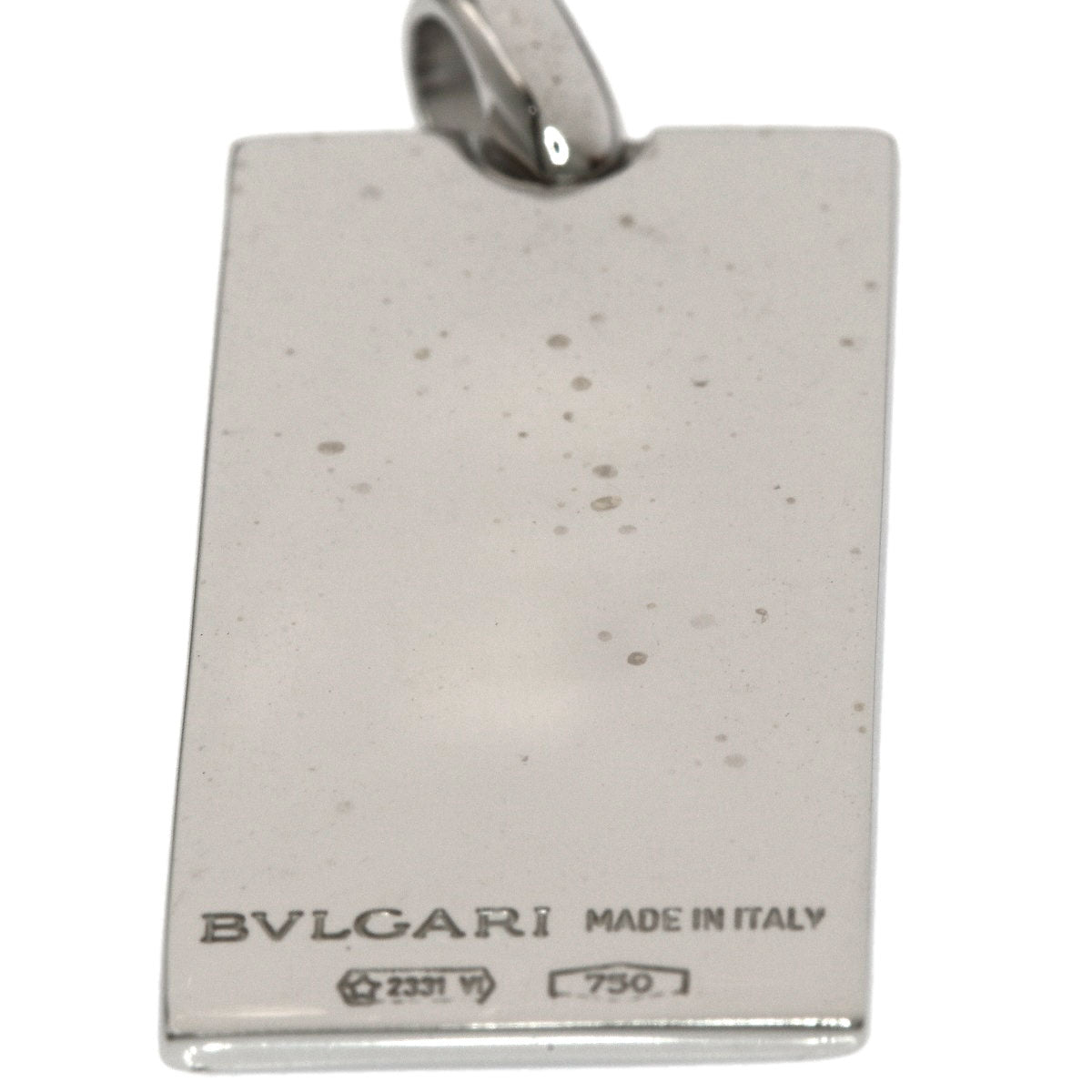 BVLGARI ingot Pendant top K18 White Gold Ladies [Used]