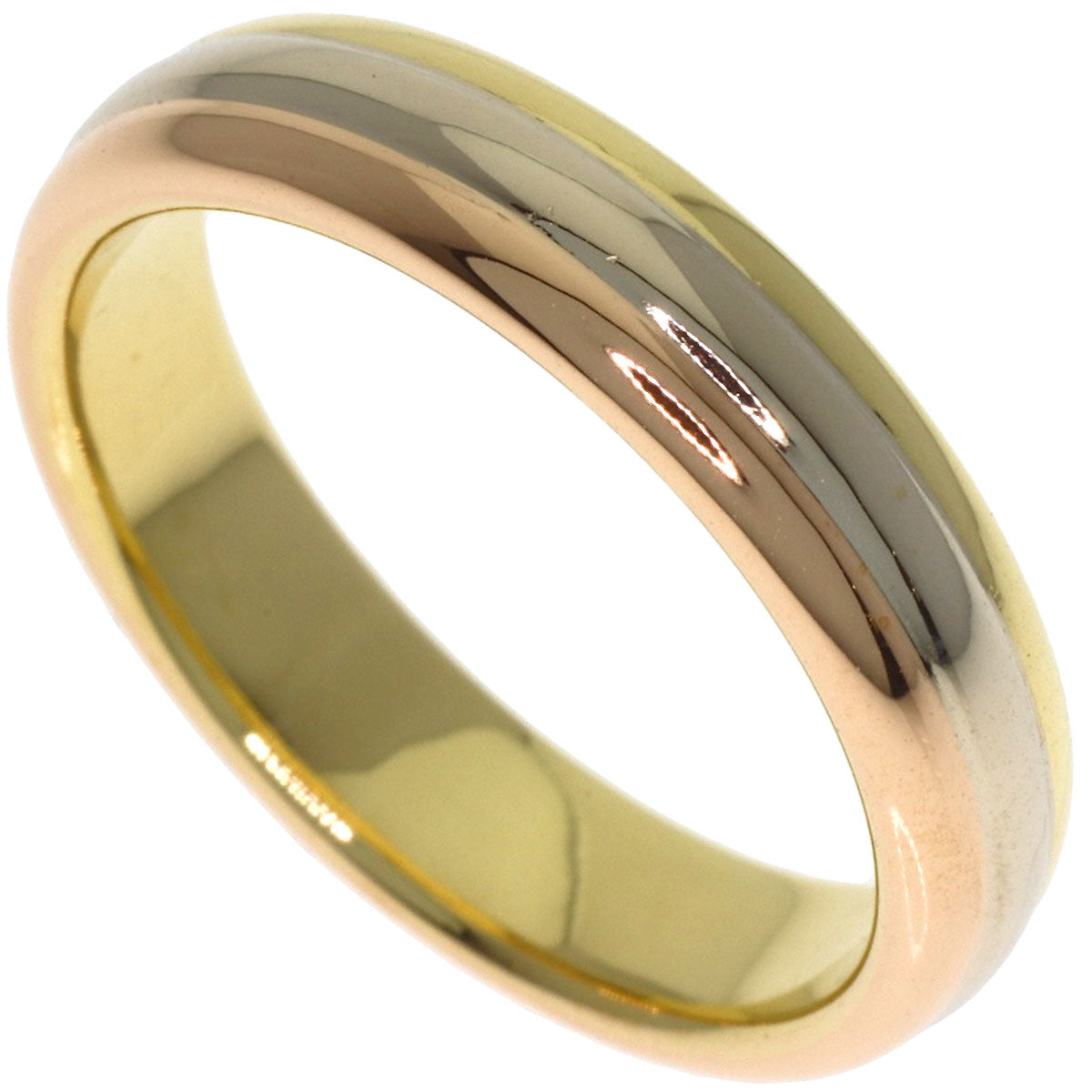 CARTIER Three colors # 53 Ring K18 Yellow Gold 18K Pink GoldLadies [Used]