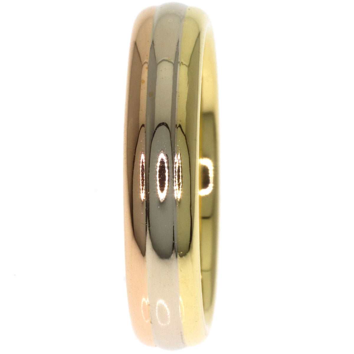 CARTIER Three colors # 53 Ring K18 Yellow Gold 18K Pink GoldLadies [Used]