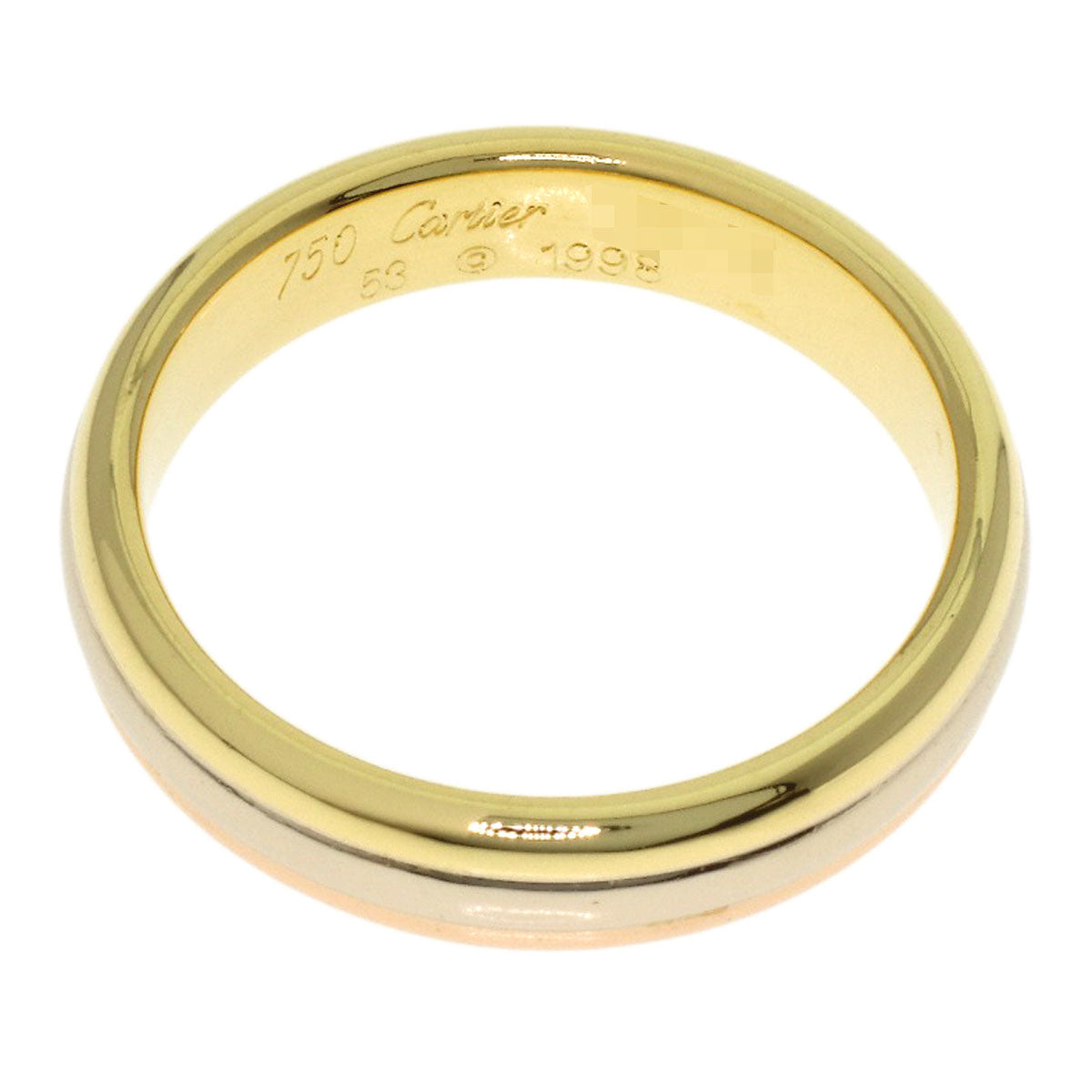 CARTIER Three colors # 53 Ring K18 Yellow Gold 18K Pink GoldLadies [Used]