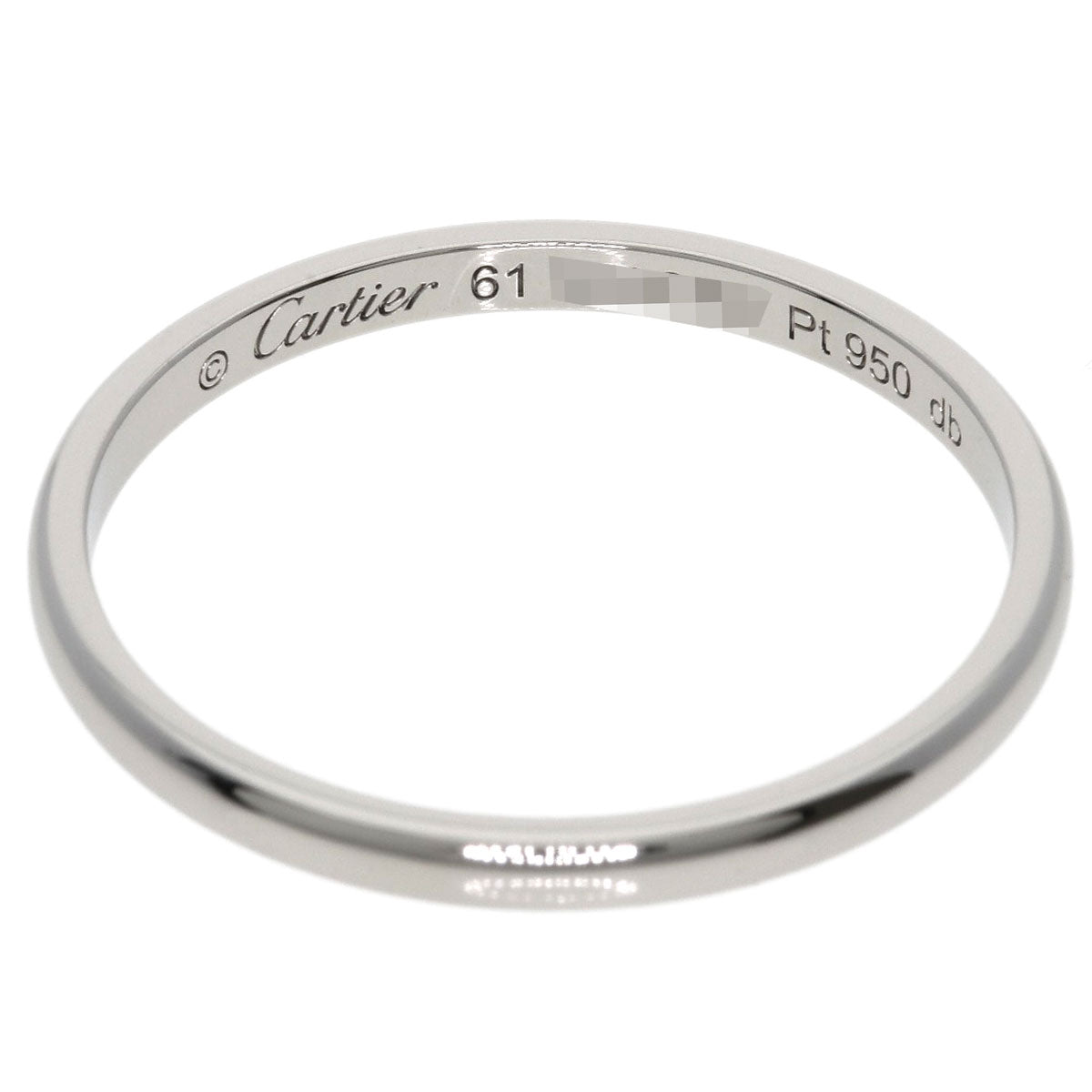 CARTIER Wedding #61 Ring Platinum PT950 Ladies [Used]