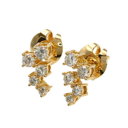 TASAKI Diamond earring K18 Yellow Gold Ladies [Used]