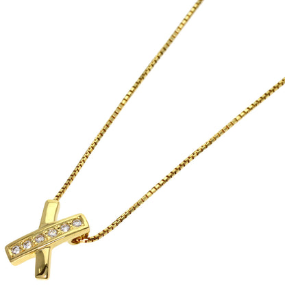TASAKI Diamond Necklace K18 Yellow Gold Ladies [Used]