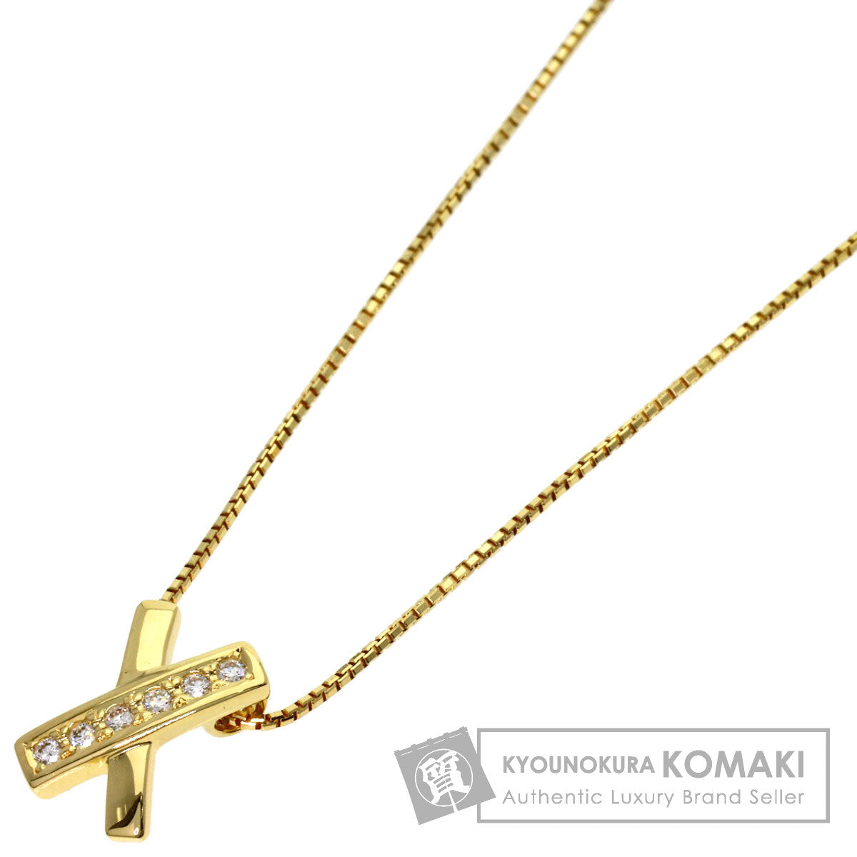 TASAKI Diamond Necklace K18 Yellow Gold Ladies [Used]