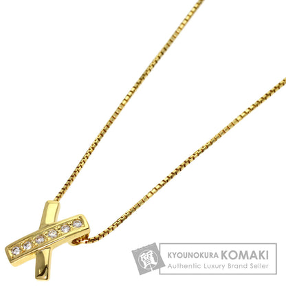TASAKI Diamond Necklace K18 Yellow Gold Ladies [Used]