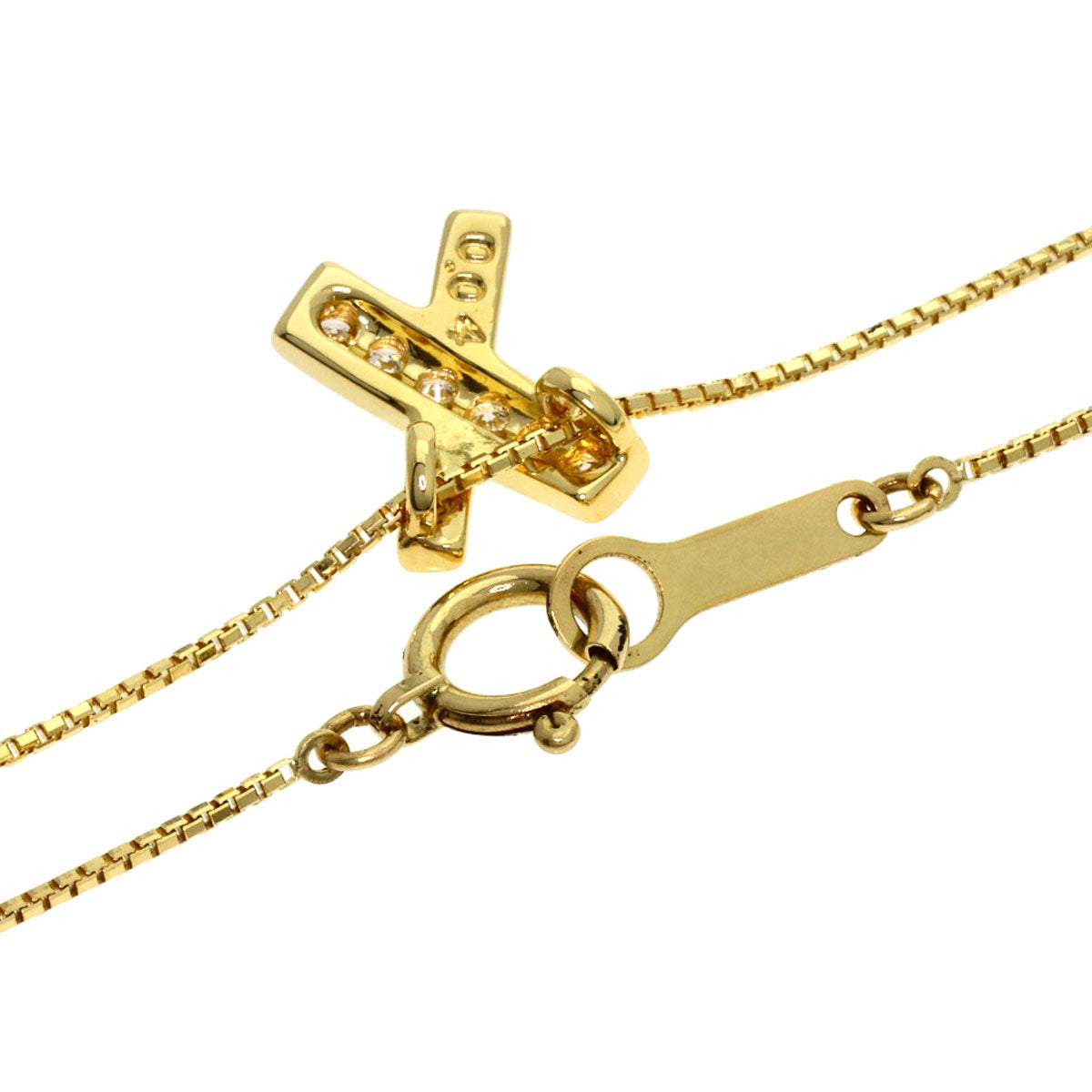 TASAKI Diamond Necklace K18 Yellow Gold Ladies [Used]