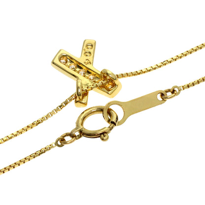 TASAKI Diamond Necklace K18 Yellow Gold Ladies [Used]