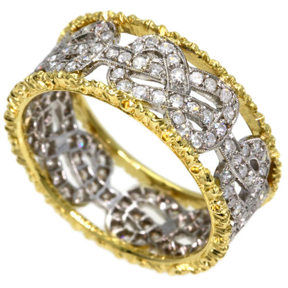 BUCCELLATI Diamond Ring K18 Yellow Gold K18 White GoldLadies [Used]