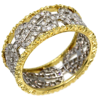 BUCCELLATI Diamond Ring K18 Yellow Gold K18 White GoldLadies [Used]