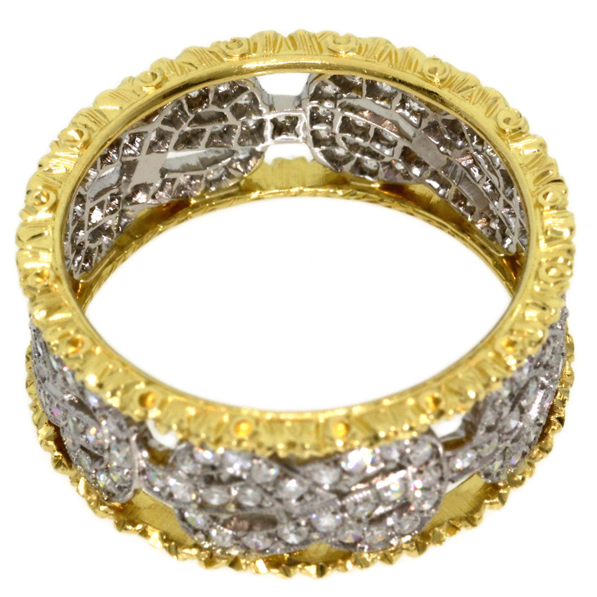 BUCCELLATI Diamond Ring K18 Yellow Gold K18 White GoldLadies [Used]