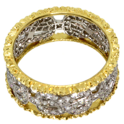 BUCCELLATI Diamond Ring K18 Yellow Gold K18 White GoldLadies [Used]