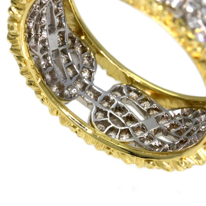 BUCCELLATI Diamond Ring K18 Yellow Gold K18 White GoldLadies [Used]