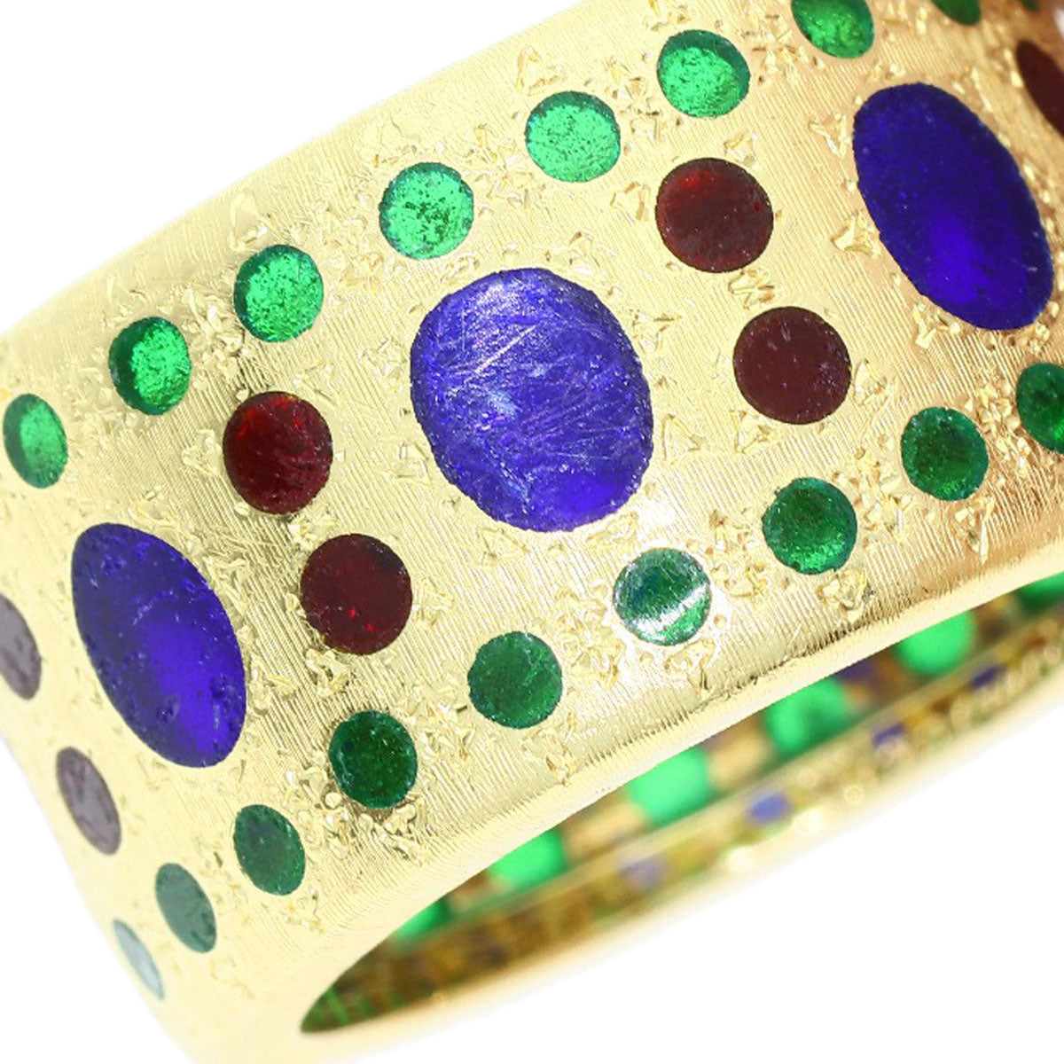 GIANMARIA BUCCELLATI Multi-colored stone Ring K18 Yellow Gold Ladies [Used]
