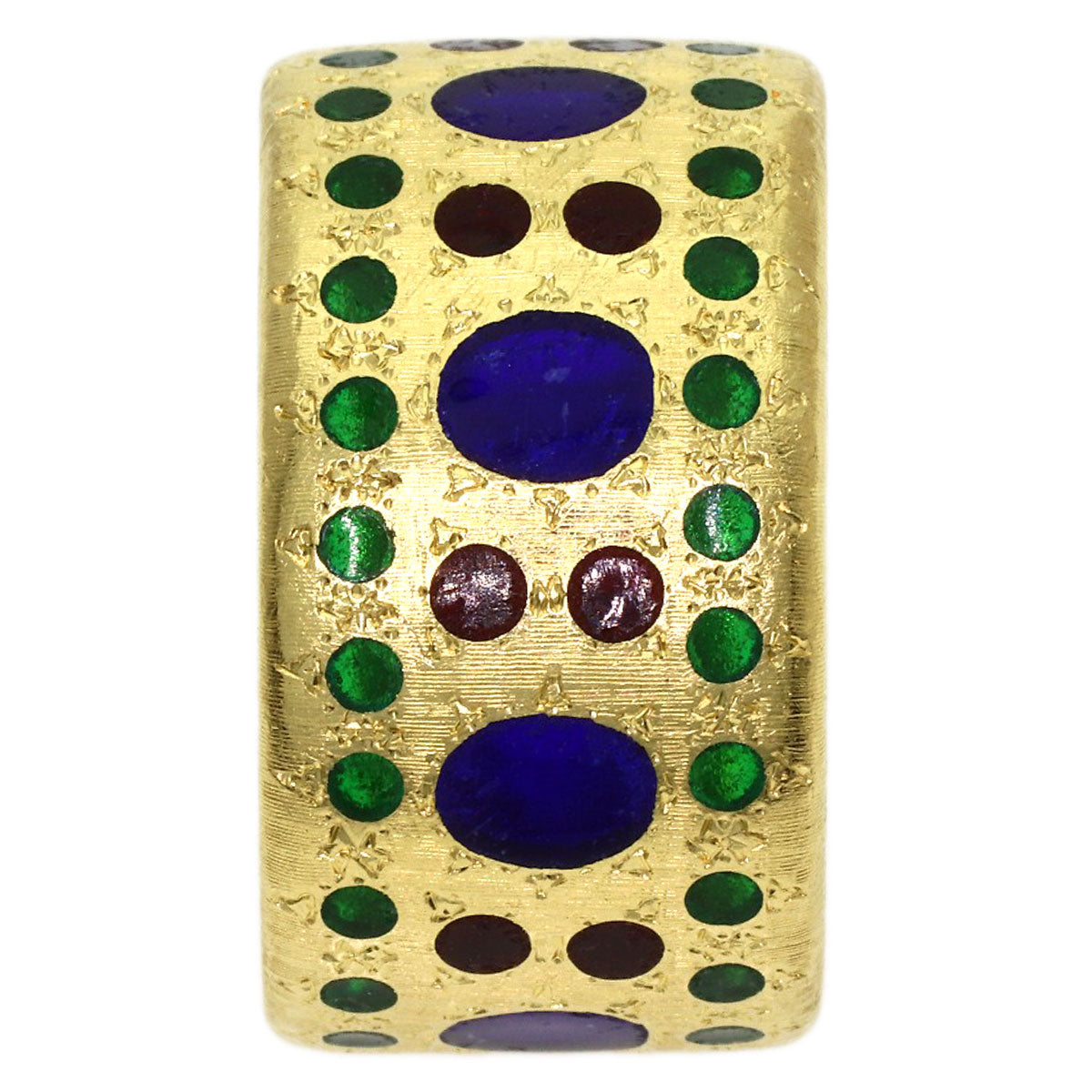 GIANMARIA BUCCELLATI Multi-colored stone Ring K18 Yellow Gold Ladies [Used]