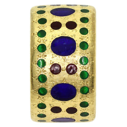 GIANMARIA BUCCELLATI Multi-colored stone Ring K18 Yellow Gold Ladies [Used]