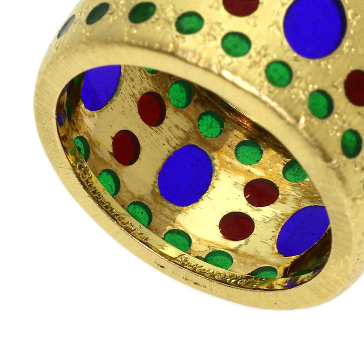 GIANMARIA BUCCELLATI Multi-colored stone Ring K18 Yellow Gold Ladies [Used]