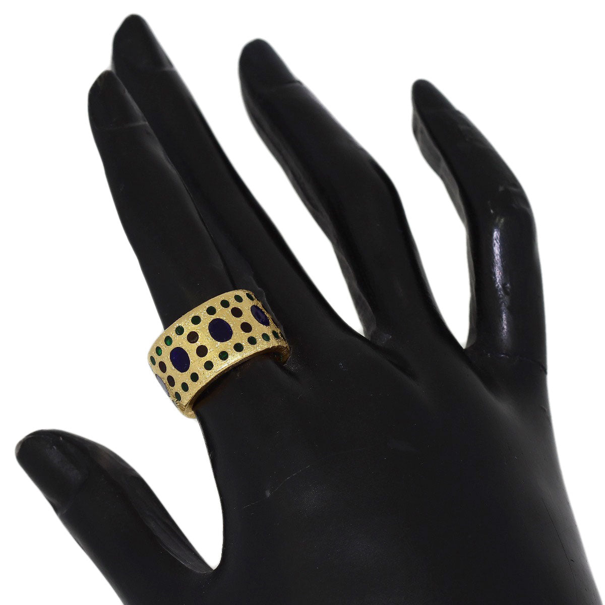 GIANMARIA BUCCELLATI Multi-colored stone Ring K18 Yellow Gold Ladies [Used]