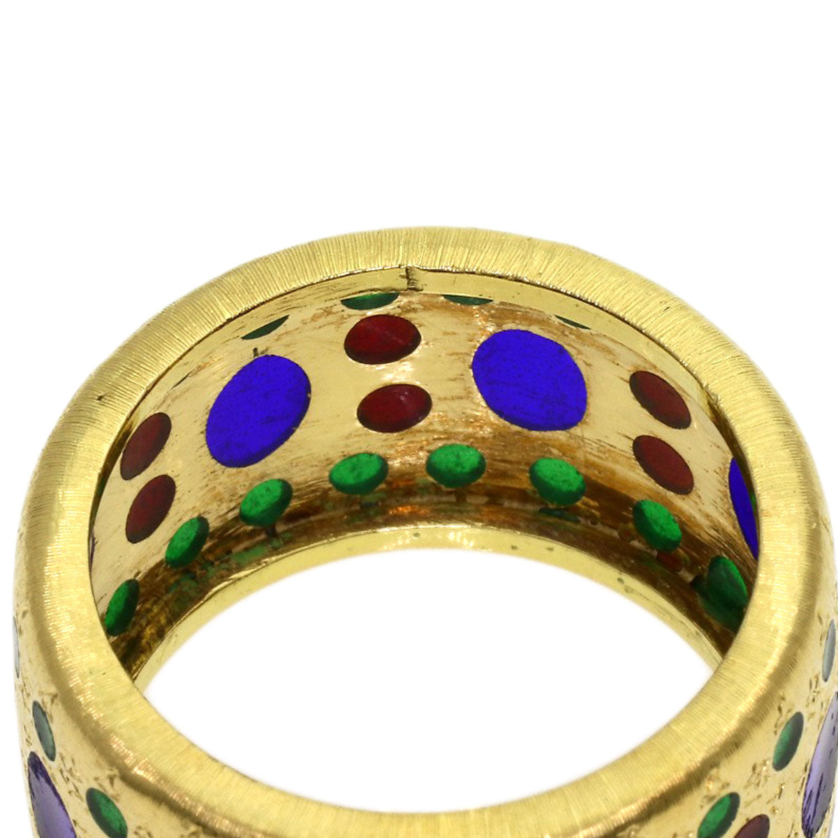 GIANMARIA BUCCELLATI Multi-colored stone Ring K18 Yellow Gold Ladies [Used]