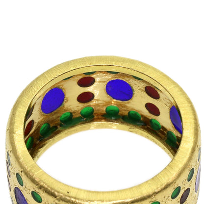 GIANMARIA BUCCELLATI Multi-colored stone Ring K18 Yellow Gold Ladies [Used]